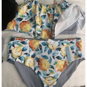 ELEVEN (11) CupShe and Amazon swimsuits with Old Navy Swimskirts. Sz 2x and XXL